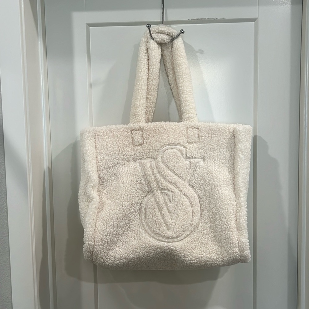 Victoria’s Secret White Fluffy Bag